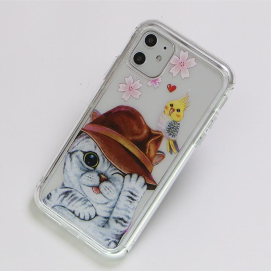 <iPhone> 牛仔斑斑-透明底 極空戰甲 彩雕