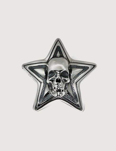 Double Face Skull Star Pendant