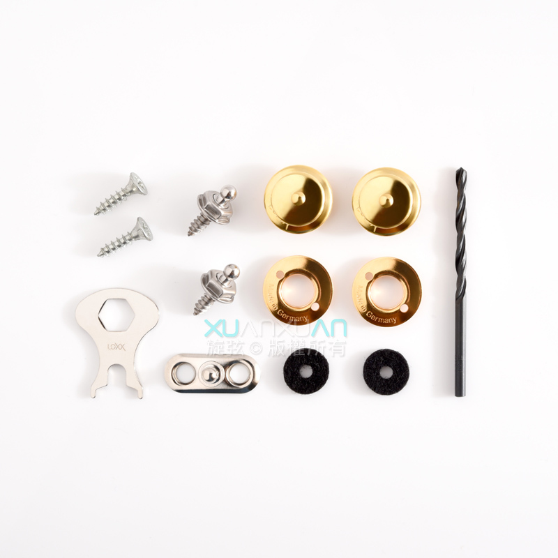 Loxx 德製安全肩帶釦-民謠/烏克-狐狸金 安全背帶扣 背帶釘 牢固