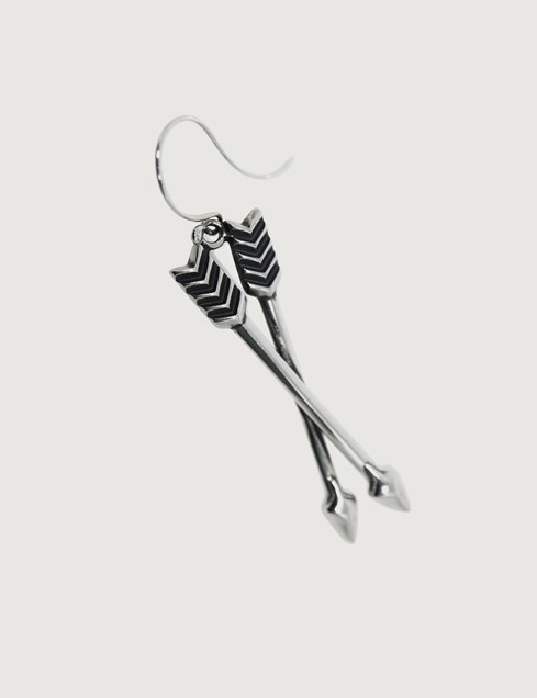 Medium Double Arrow Crossed Earrings (C4-08-007)