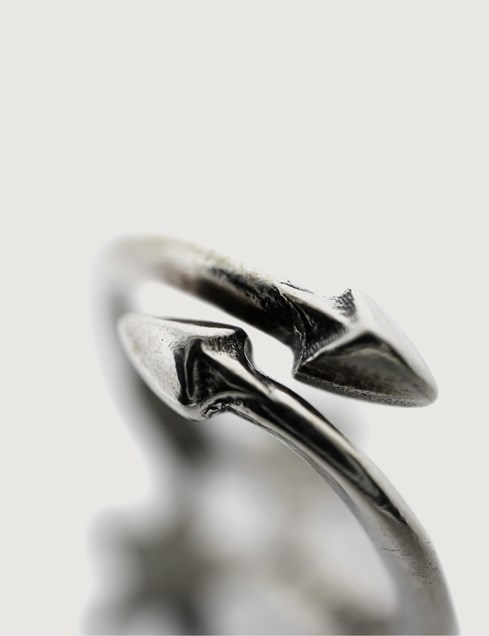 Double Arrow Double Small Star Ring