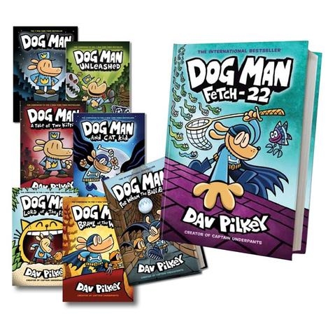 Scholastic Dog Man Dogman Collection ,8 Books神探狗狗 狗狗偵探