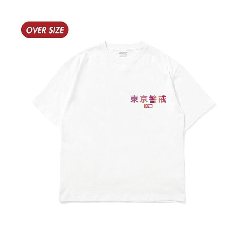 MAXXC 東京警戒炫光短T-白