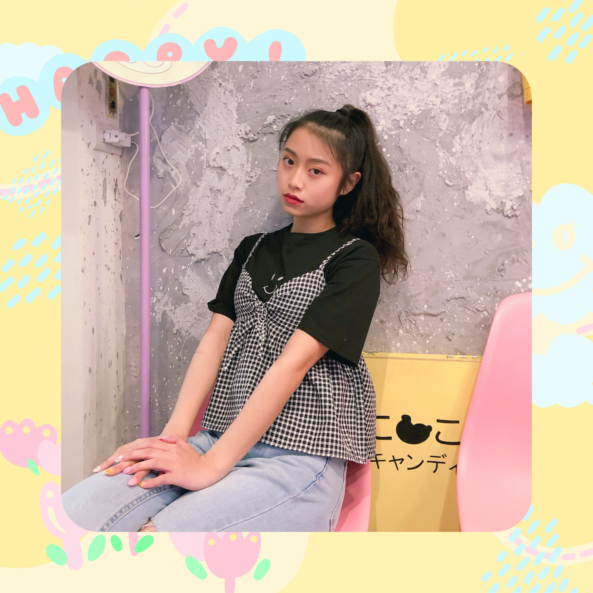 ♡ ここ這裡 ♡ 清新格子綁結多穿法小可愛