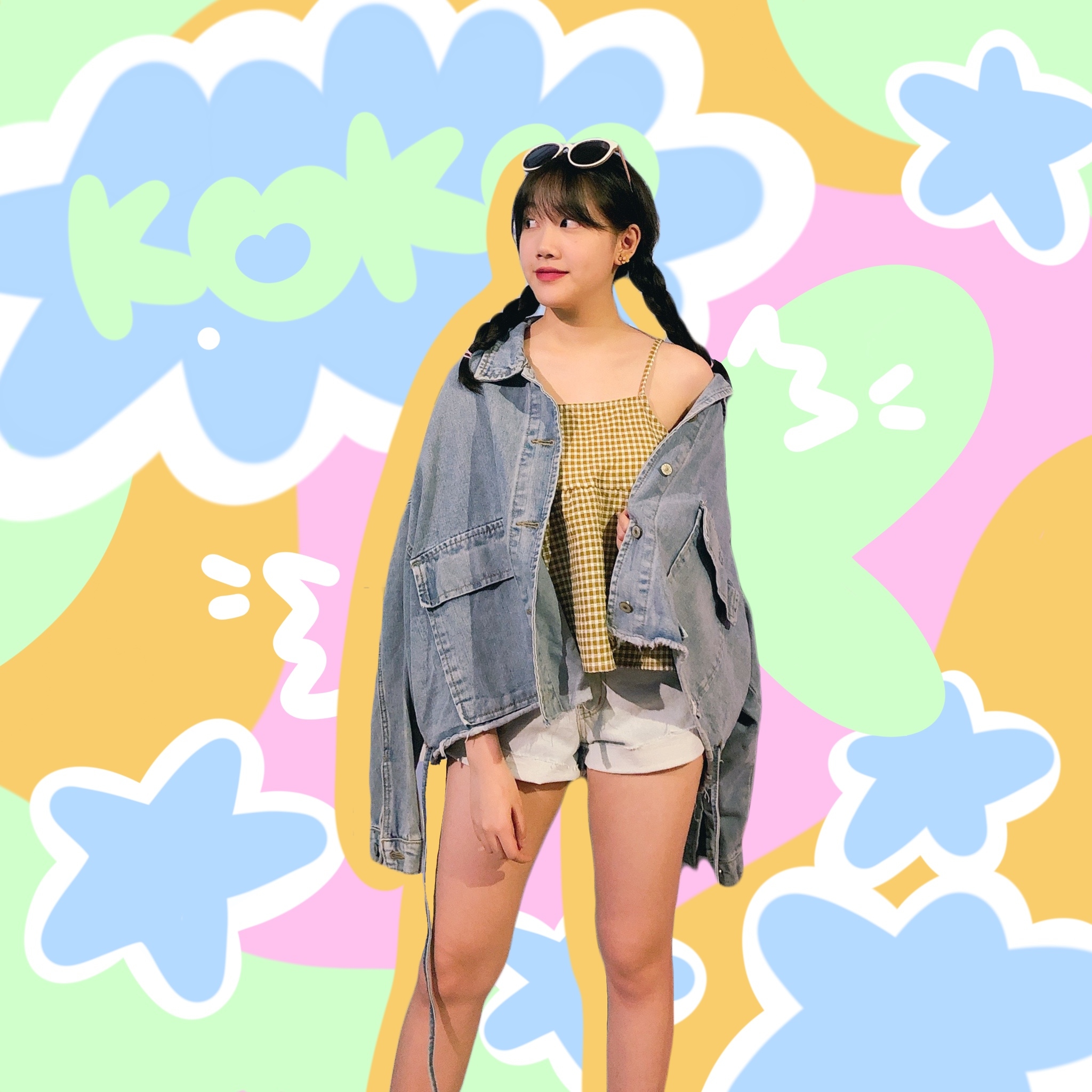 ♡ ここ這裡 ♡ 百搭落肩神版型牛仔外套