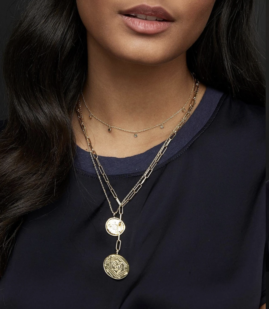 Gold disc choker Clearance