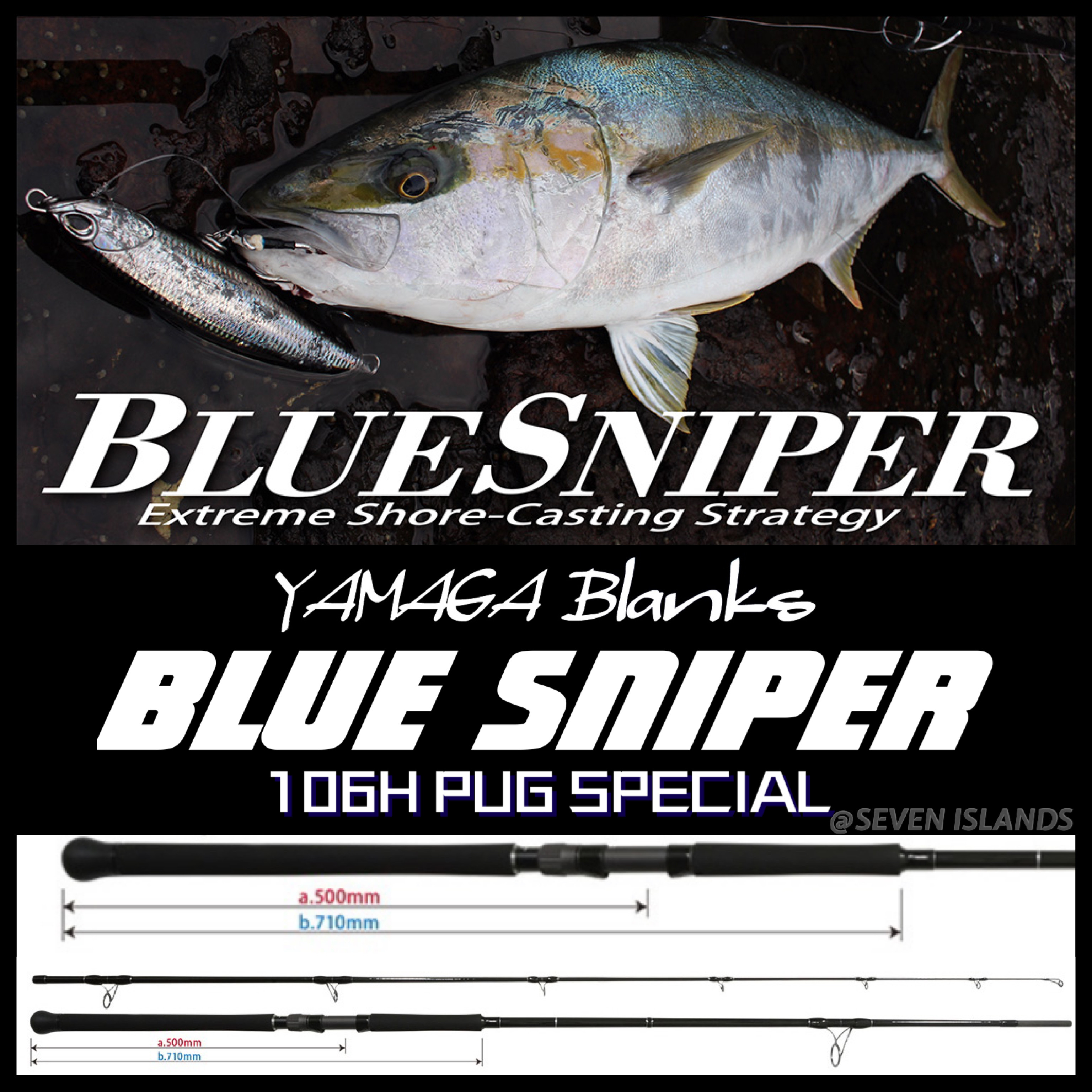 YAMAGA BLANKS BLUE SNIPER EXTREME SHORE-CASTING STRATEG