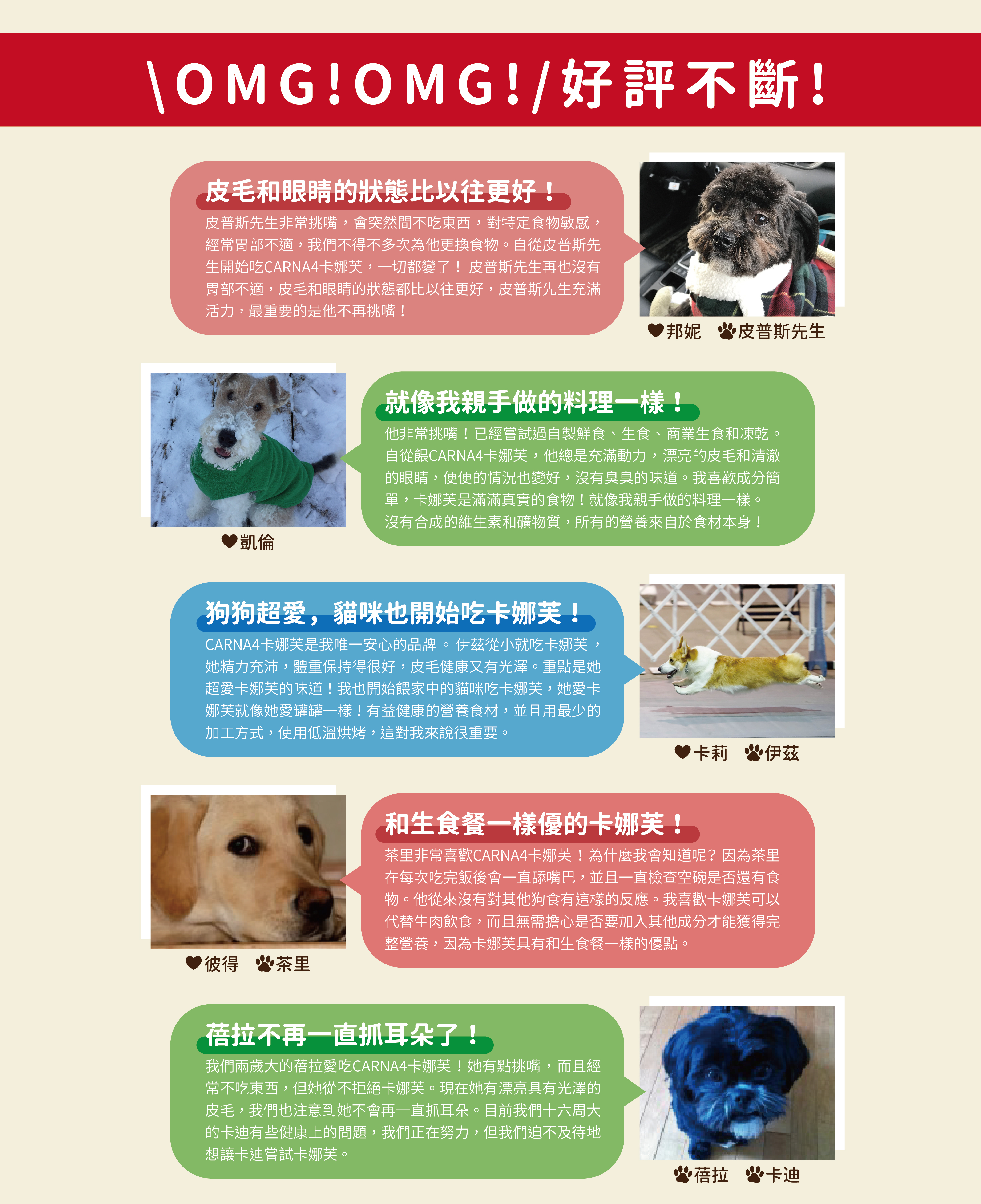 加拿大CARNA4卡娜芙好評不斷，來自主人與毛寶貝的反饋