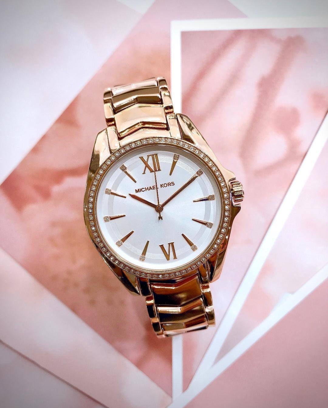 【MICHAEL KORS】 經典亮鑽玫瑰金女錶 MK6694 38mm 現代鐘錶