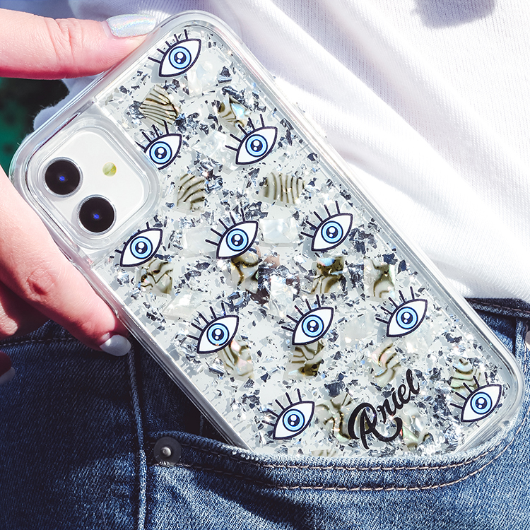 藍色眼睛貝拉殼 - (訂製名字) iPhone客製化手機殼