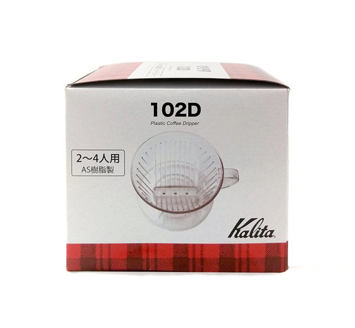 Kalita 平底咖啡濾杯102D - 透明, 附量匙 / 2-4人用