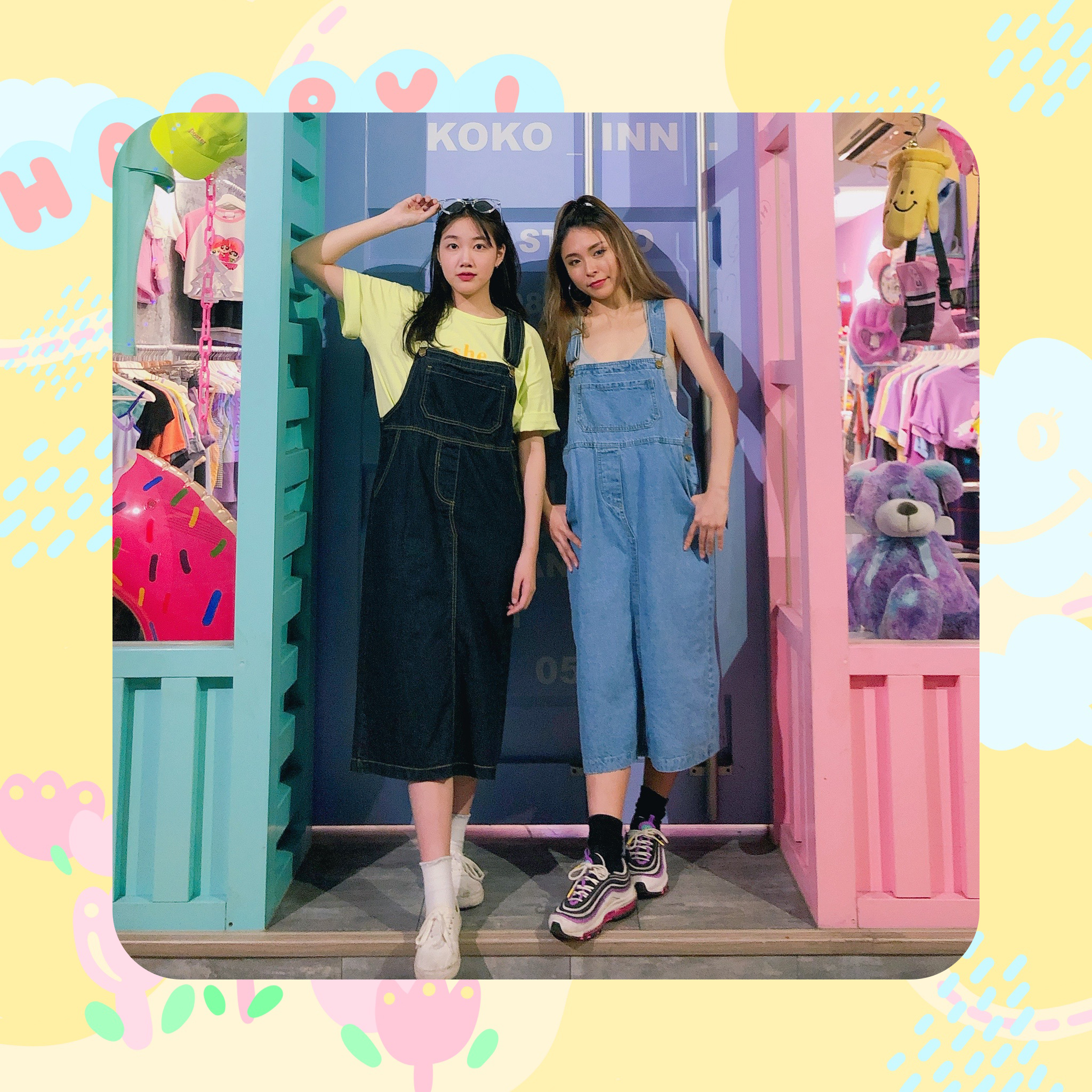 ♡ ここ這裡 ♡ 牛仔吊帶裙