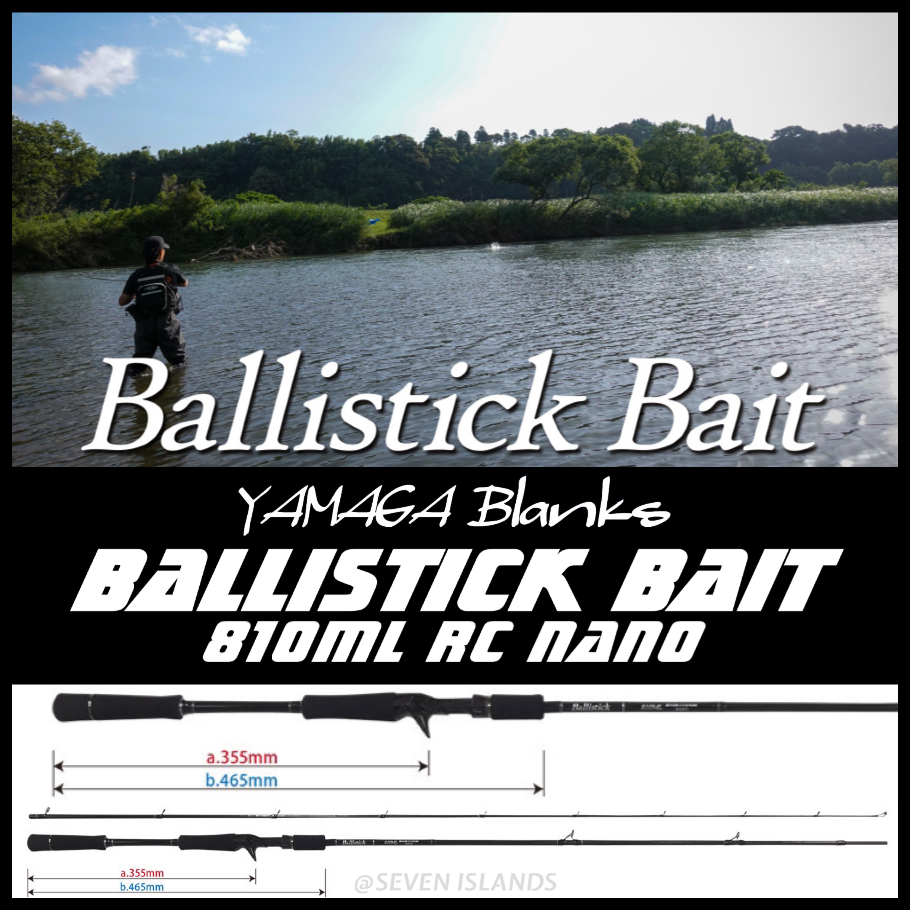 YAMAGA BLANKS BALLISTICK BAIT OVERHEAD REEL MODEL 810ML