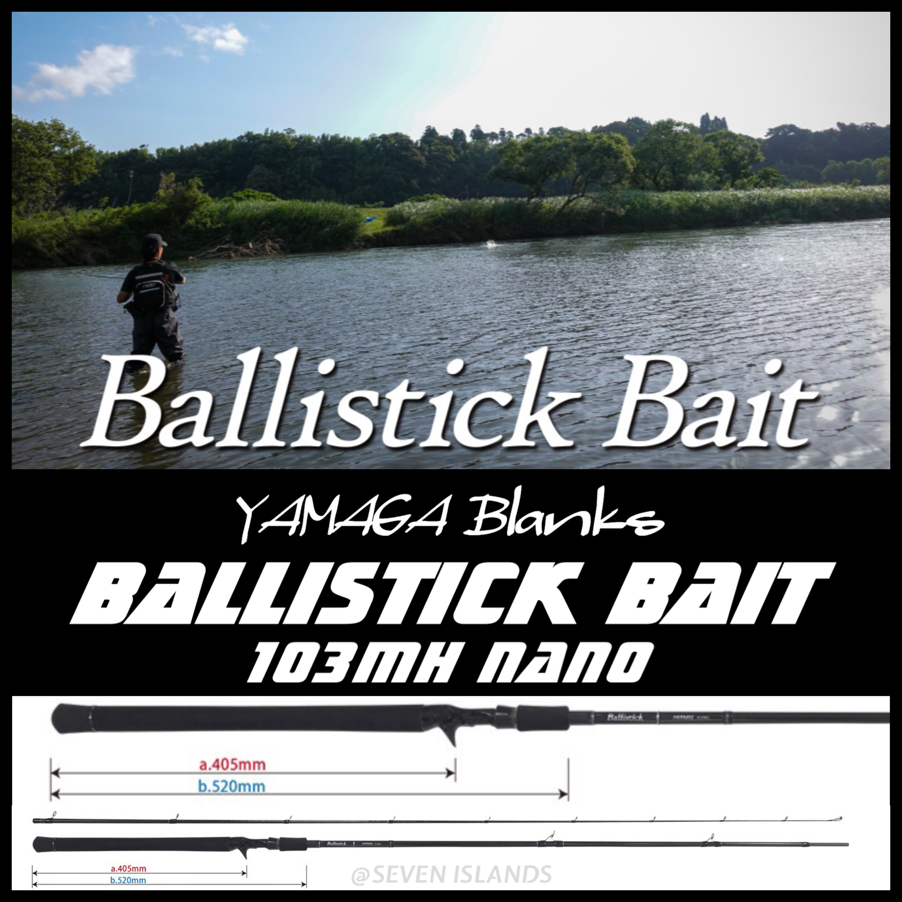 YAMAGA BLANKS BALLISTICK BAIT OVERHEAD REEL MODEL 810ML