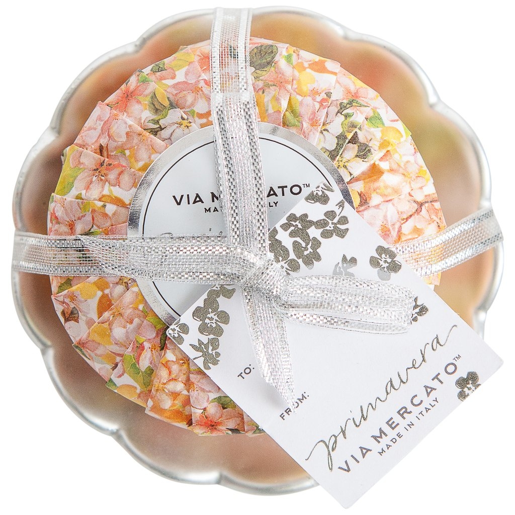 【VIA MERCATO】 桃花乳木果油手工皂連碟套裝100G