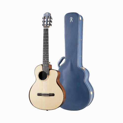 aNueNue MN214 面板月亮雲杉 側背印度玫瑰木 36吋 全單板古典吉他