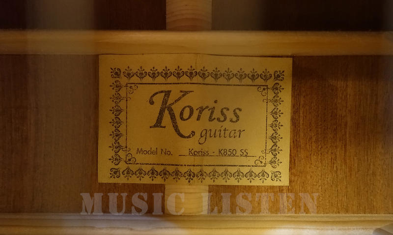 Koriss K850SS K-850-SS 雲杉木面板 桃花心木側板 全單板民謠吉他 第 5 張圖片｜三峽吉他 / Bass