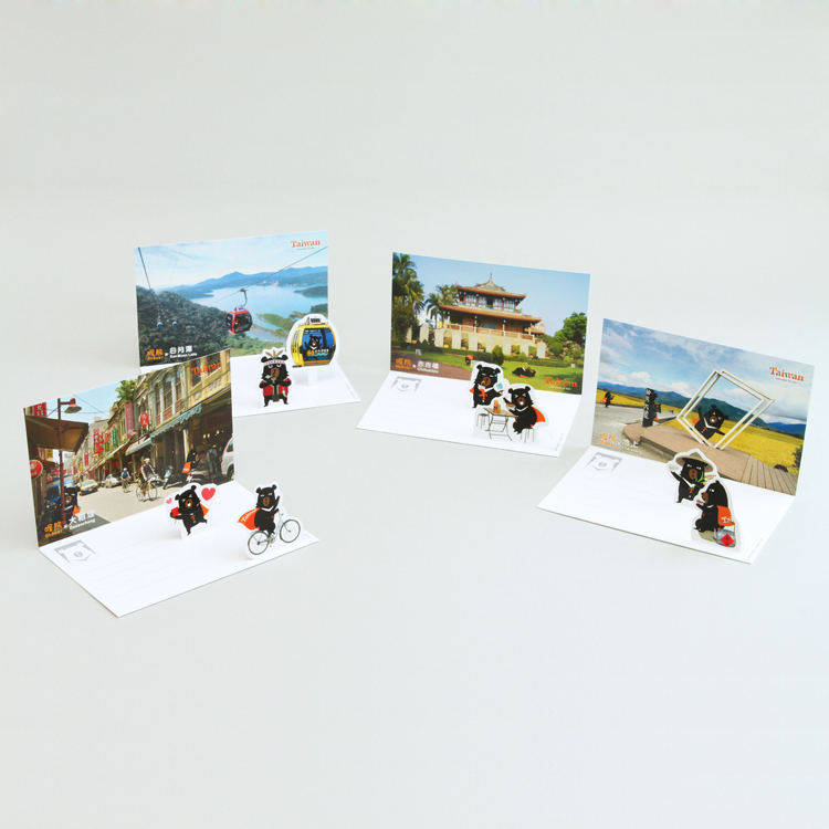 喔熊遊台灣2D明信片・赤崁樓