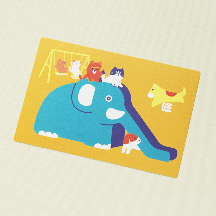 秘密話明信片：貓狗日常・小公園