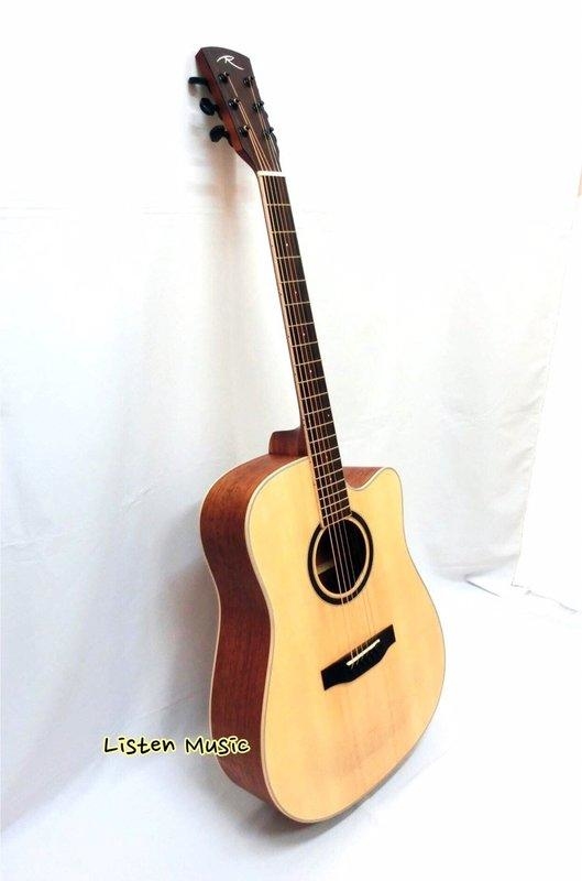 Risen R10-DC 桃花心木全單板 木吉他 民謠吉他 附原廠硬盒 開放式上漆 第 3 張圖片｜三峽吉他 / Bass