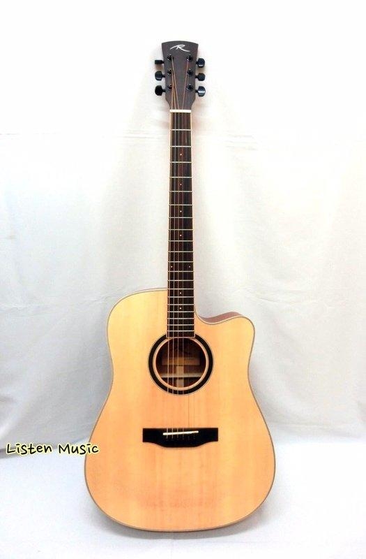 Risen R10-DC 桃花心木全單板 木吉他 民謠吉他 附原廠硬盒 開放式上漆