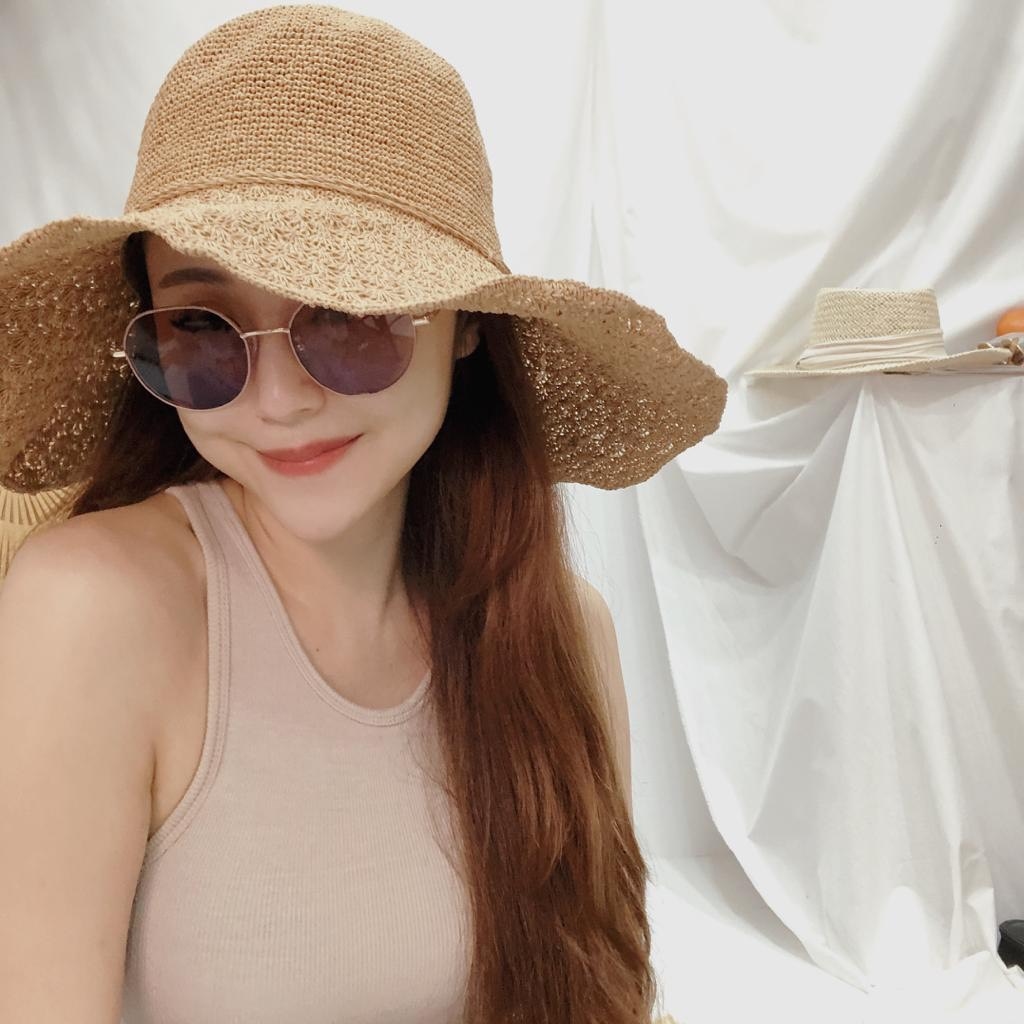 抗UV防曬可折疊草帽/二色