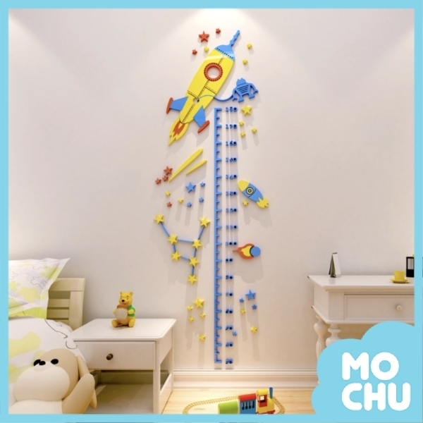 火箭3D壓克力身高尺