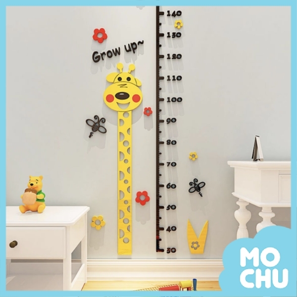 歡樂長頸鹿3D壓克力身高尺