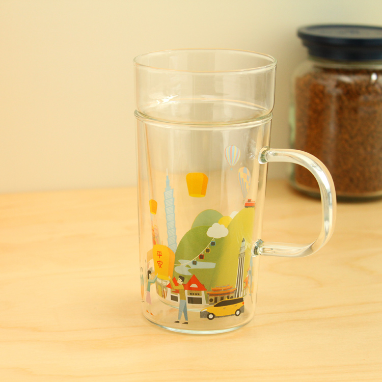 旅行世界杯・耐熱玻璃杯組：台灣