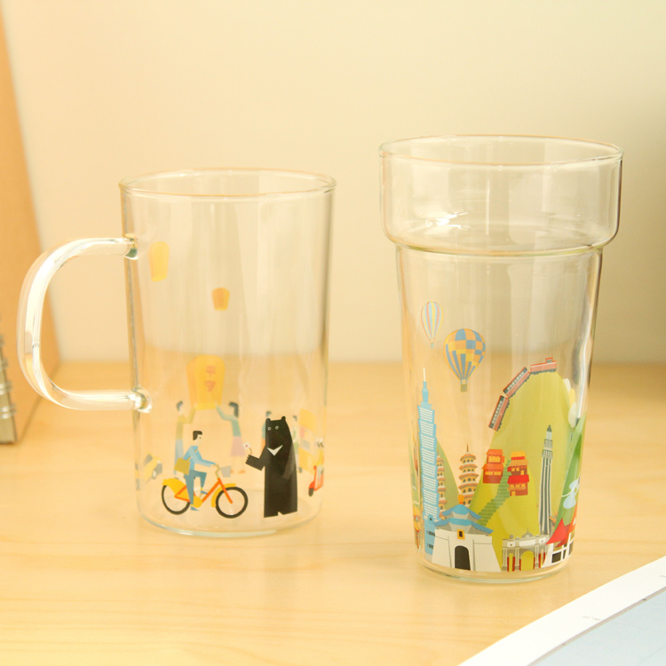 旅行世界杯・耐熱玻璃杯組：台灣