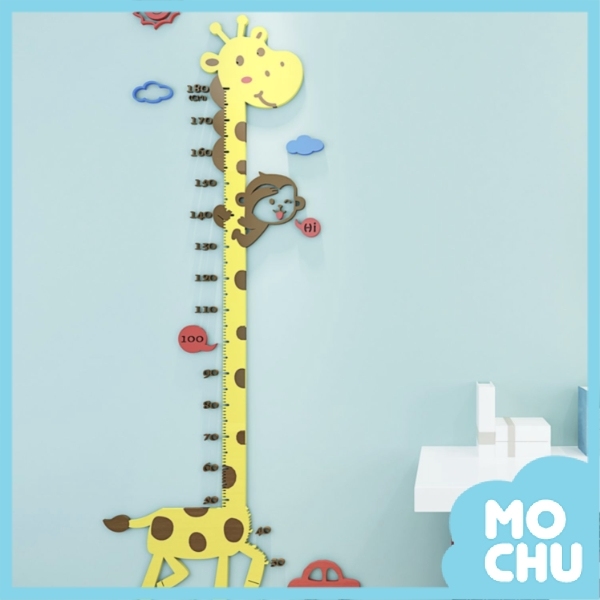 猴子長頸鹿3D壓克力身高尺(兩款)