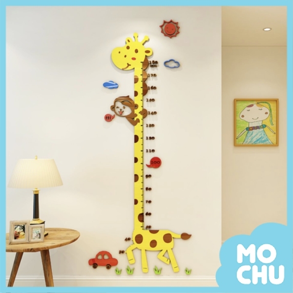 猴子長頸鹿3D壓克力身高尺(兩款)