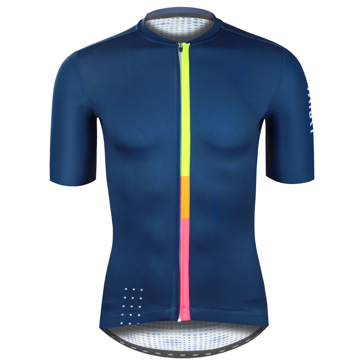 男款空力短車衣 湖水汎汎 藍