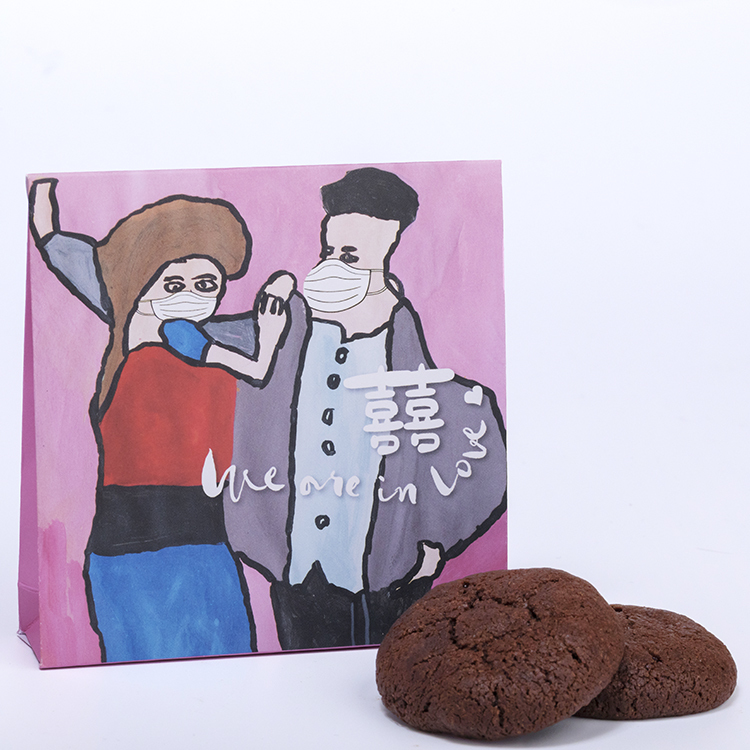 Sweet couple (2pcs cookie/ 4pcs bite size cookies)