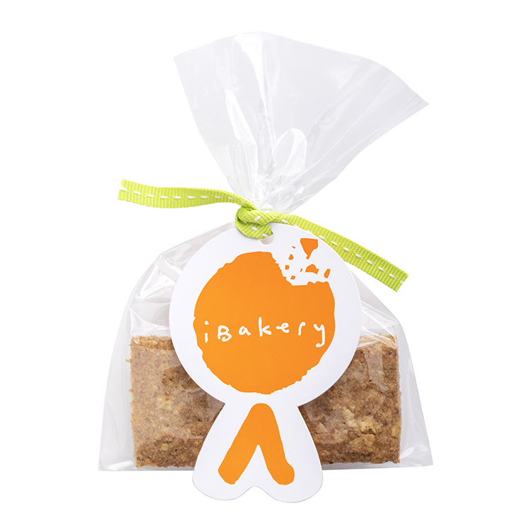 Plastic bag with iBakery tag