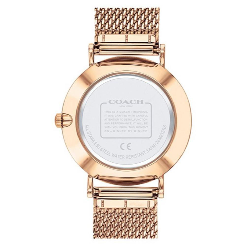 萬年鐘錶 - COACH 錶  玫瑰金 經典LOGO 不鏽鋼米蘭錶帶女錶   14503386  錶徑36MM