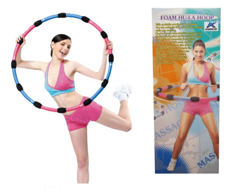 KAMACHI 組裝 按摩 呼拉圈 90cm M007