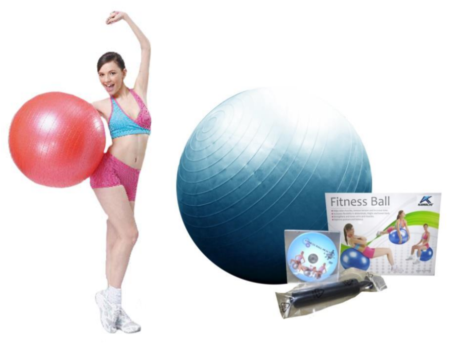KAMACHI 充氣 健身球 連泵加DVD 分4個SIZE