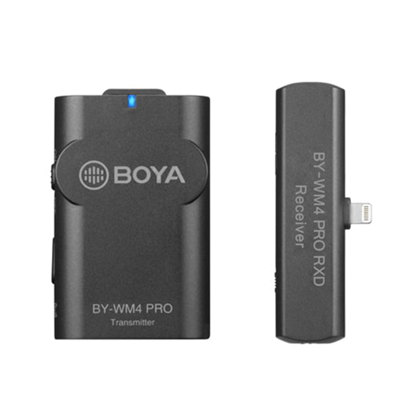 Boya BY-WM4 Pro K3 數字雙通道無線麥克風 for 蘋果 Lightning iOS 設備專用 (接收+發射)
