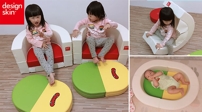 design skin圓形蛋糕沙發,兒童沙發,雙胞胎DoRe