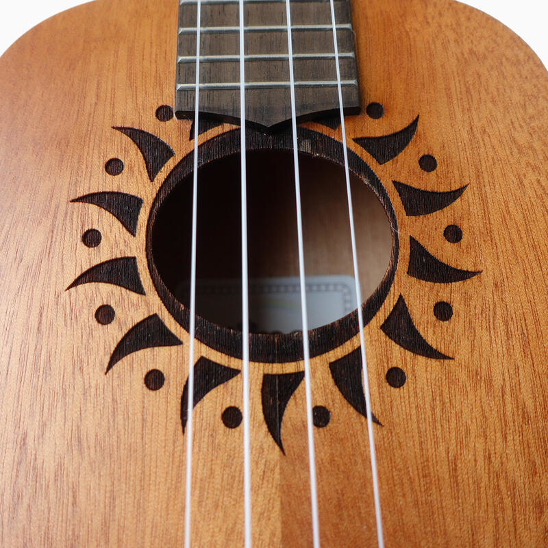 UMA UMA VALI-SC 太陽圖騰 桃花心木面單 23吋 烏克麗麗【附原廠琴袋】 第 4 張圖片｜三峽烏克麗麗