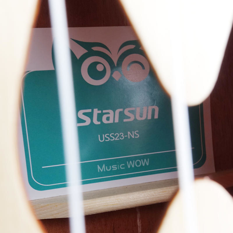 星臣 Music WOW/Starsun USS23-NS 雲杉木面單 烏克麗麗 巧克力色 第 4 張圖片｜三峽烏克麗麗