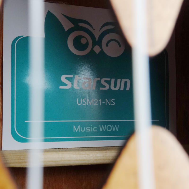 星臣 Music WOW/Starsun USM21-NS 桃花心木面單 烏克麗麗 原木色 第 3 張圖片｜三峽烏克麗麗