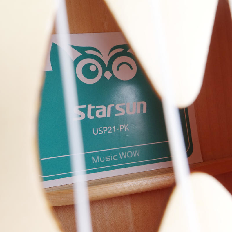 星臣 Music WOW/Starsun USP21-PK 雲杉面單 烏克麗麗 粉紅色 第 3 張圖片｜三峽烏克麗麗