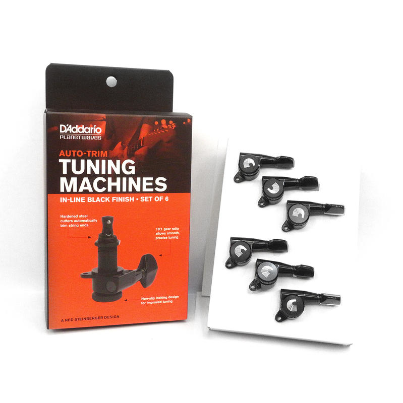 DAddario PWAT-6R2 鎖定式 吉他弦鈕 黑色款