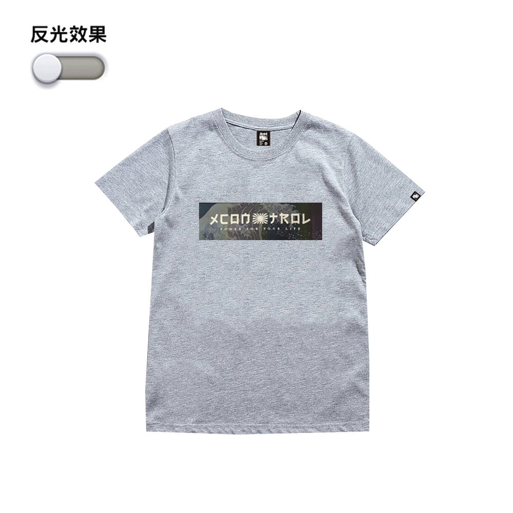 XCTRL 海浪日文標語大圖短T- 灰