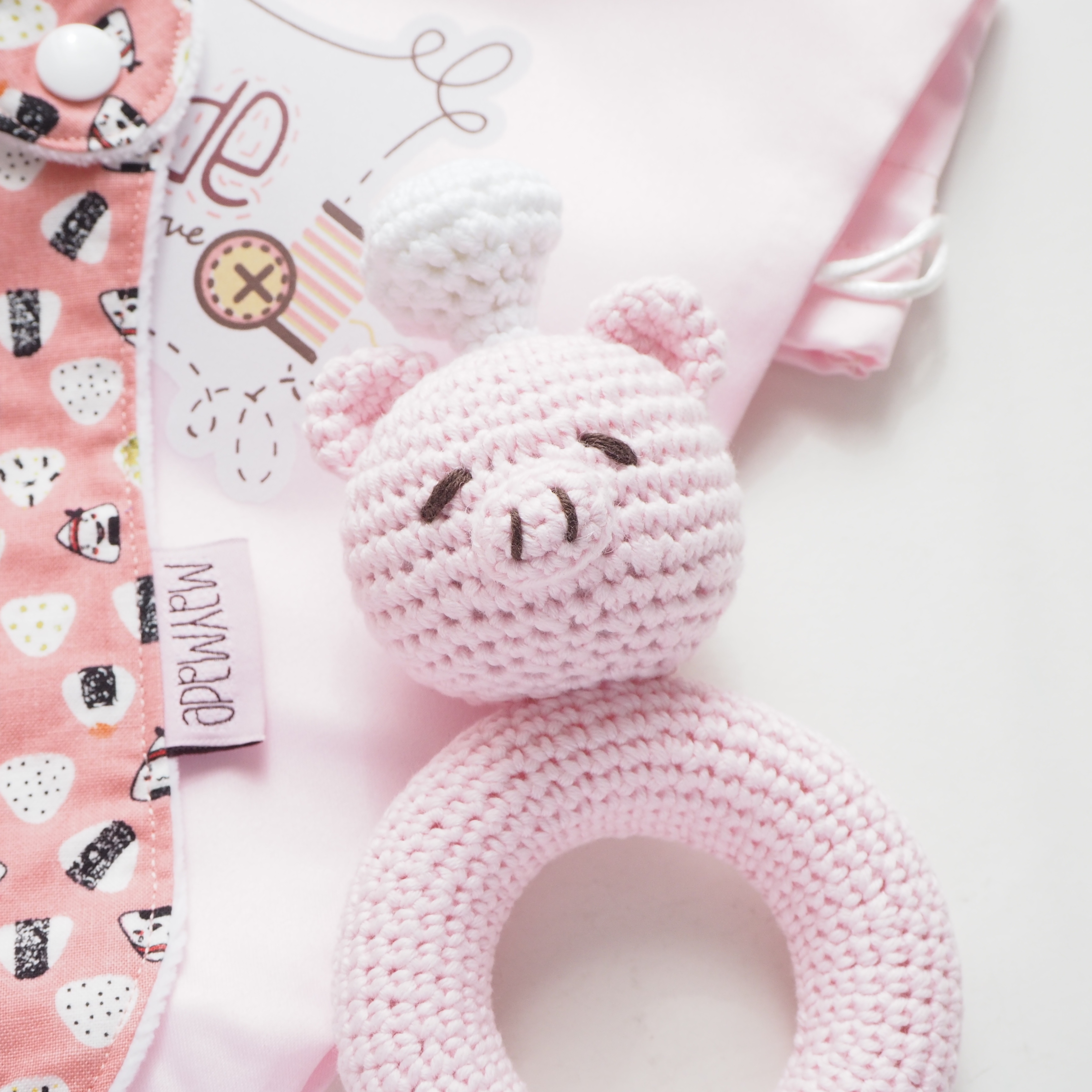 廚神小豬手搖鈴玩具