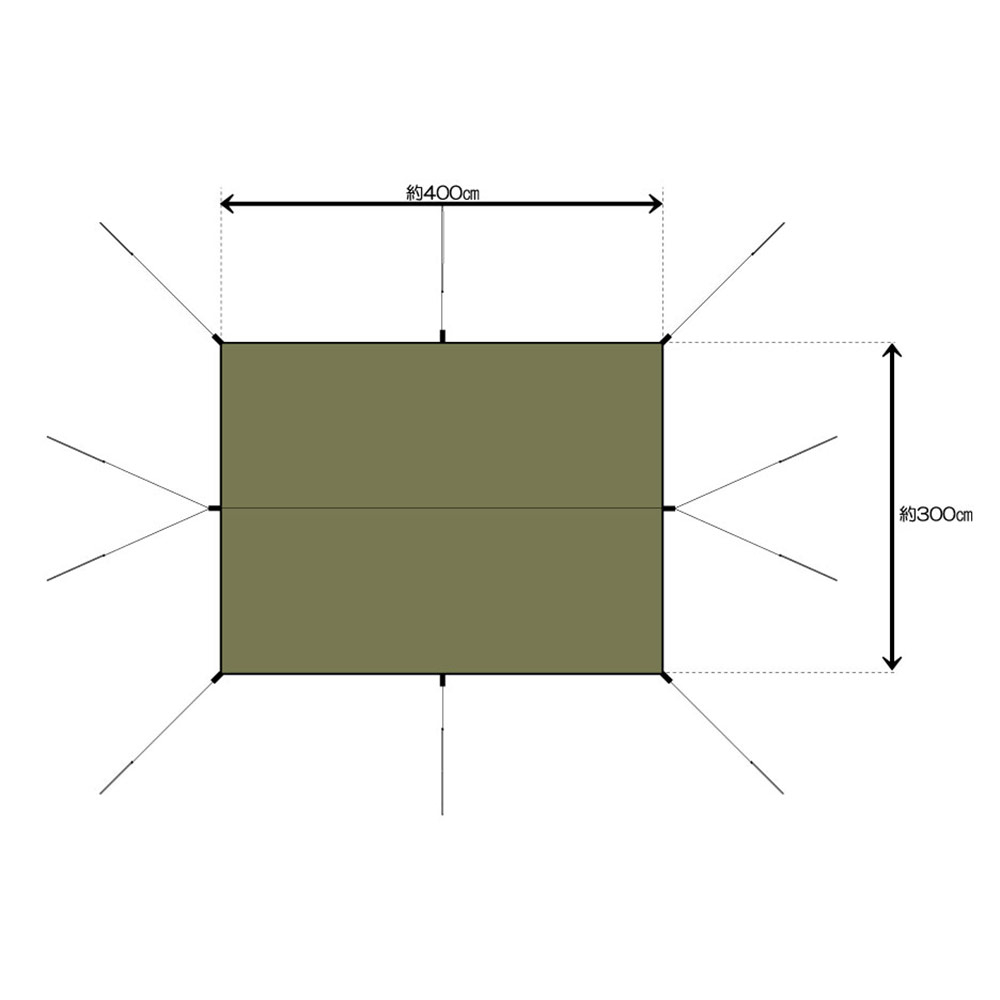 新品SotoLabo cotton KOKAGE tarp ARMY GREEN cotton KOKAGE tarp ARMY GREEN | Tarp | | SotoLabo