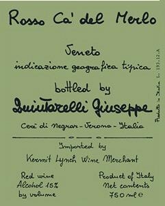 Giuseppe Quintarelli Ca del Merlo Veneto IGT 2017