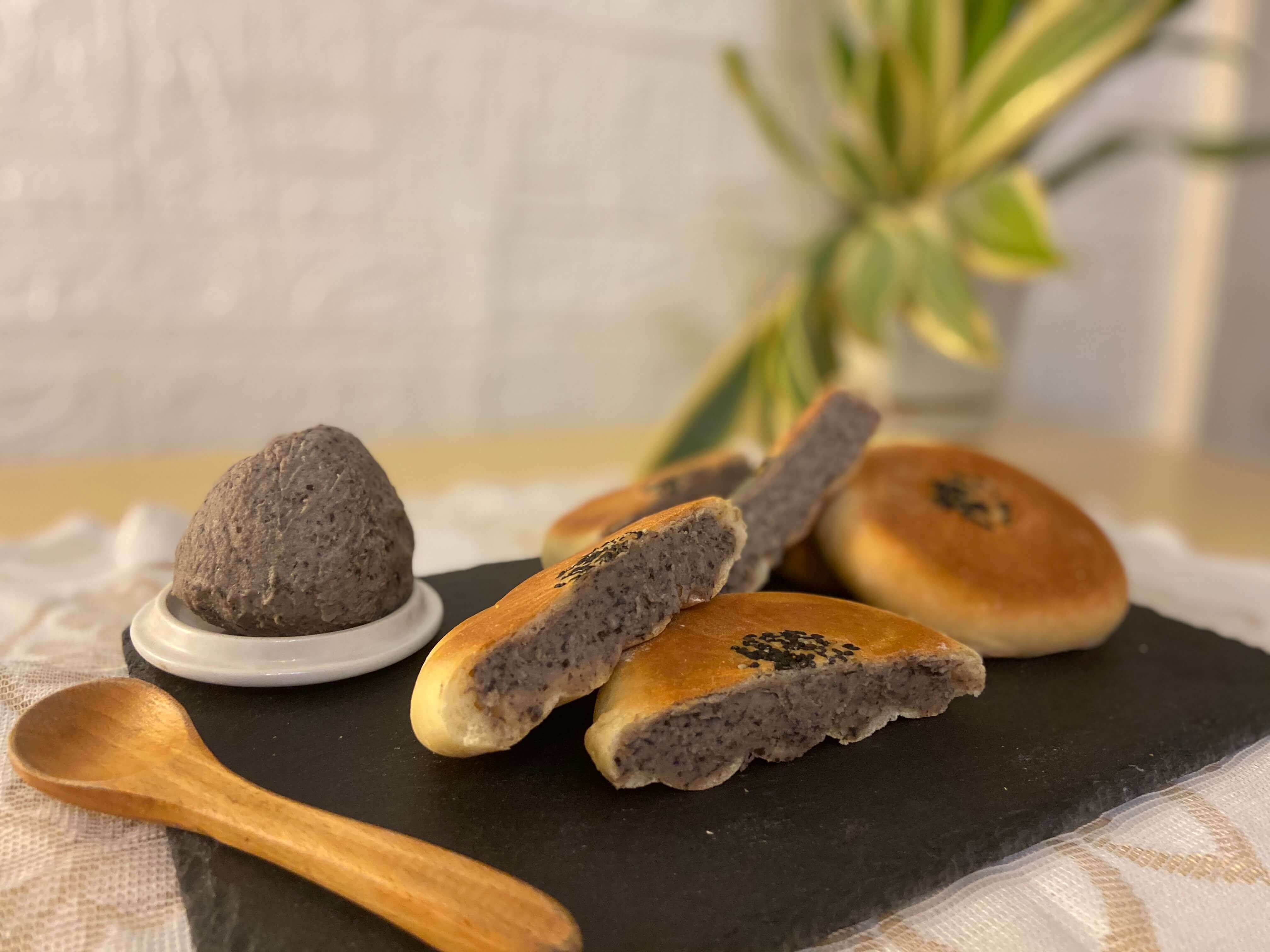 丹波黑豆,高筋麵粉,橄欖油,鹽,黑芝麻, 牛奶, 豆沙包,黑豆, 食譜, 家常菜, 煮餸